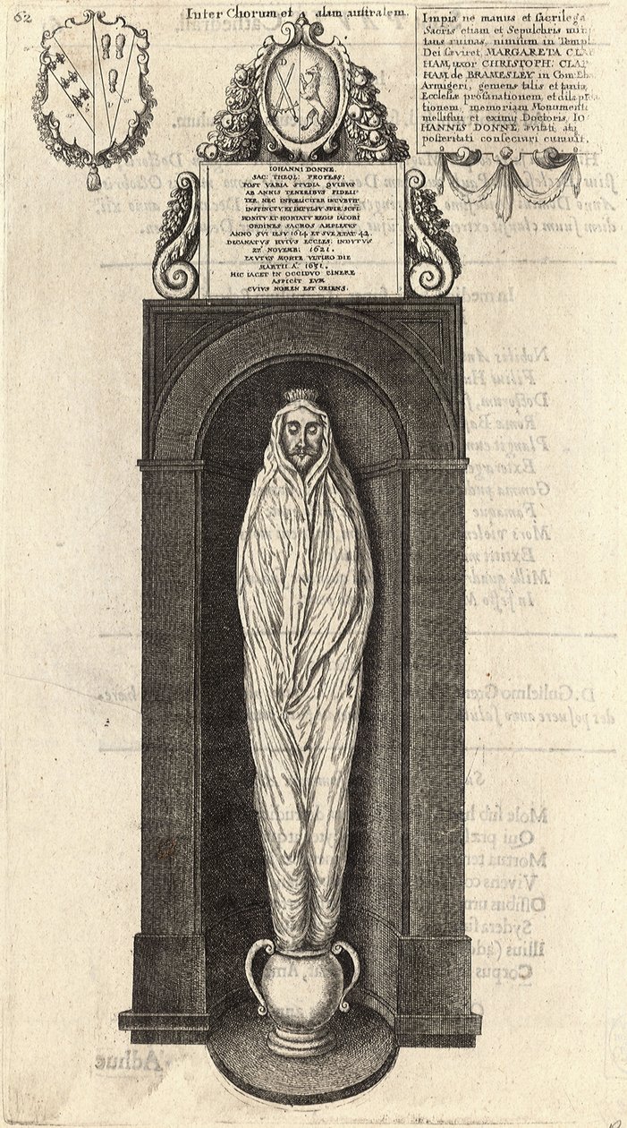 John Donne (monument) - Wenceslaus Hollar