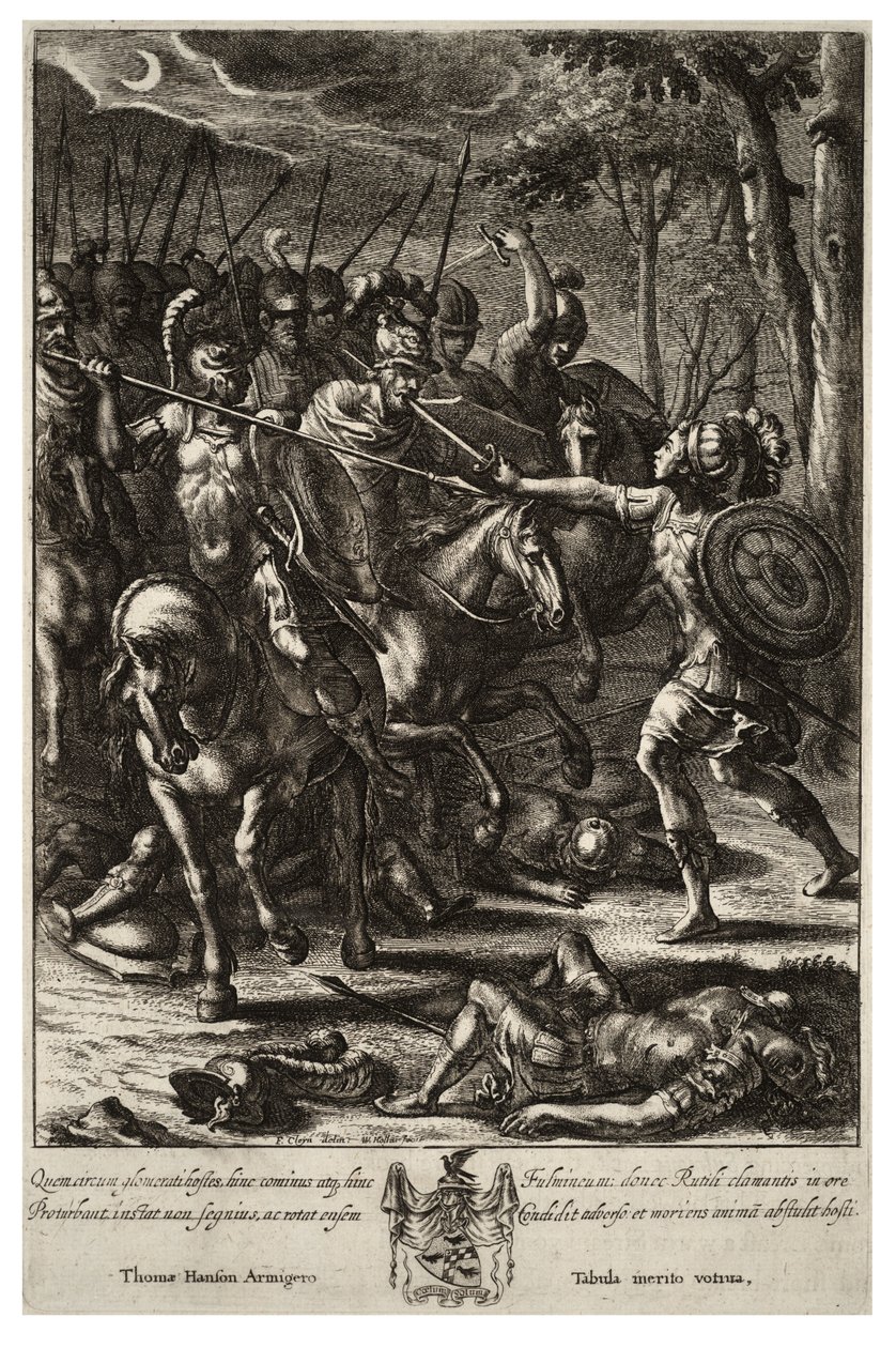 Nisus tuant Volscens. État 2 - Wenceslaus Hollar