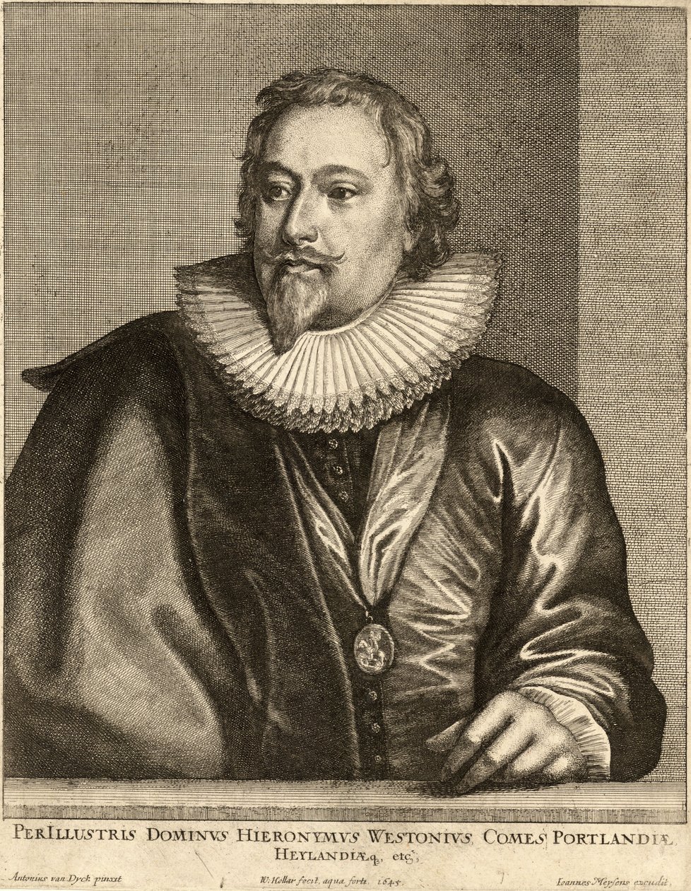 Richard Weston, Comte de Portland. État 1 - Wenceslaus Hollar