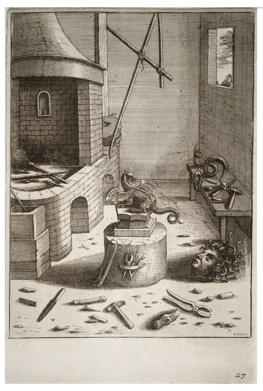 La vipère et la lime - Wenceslaus Hollar