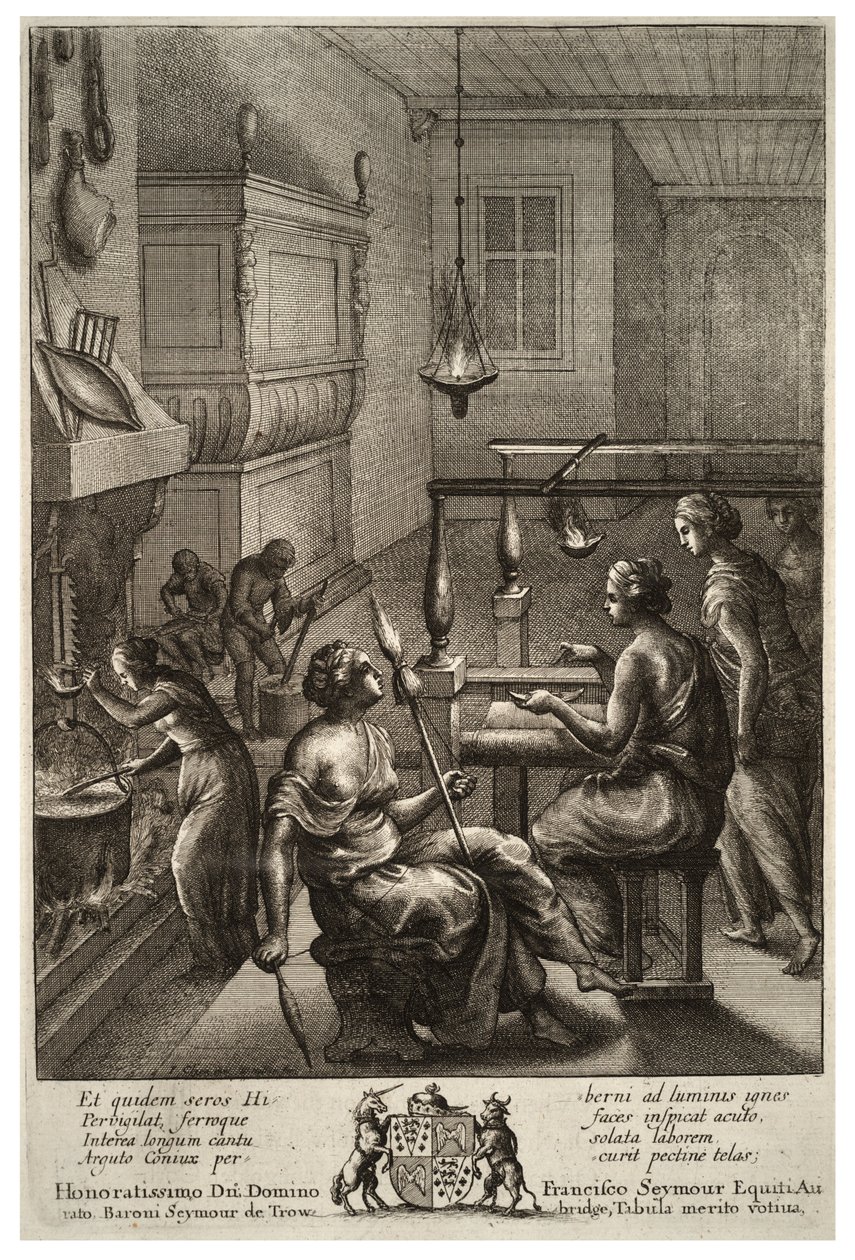 Femmes au travail. État 1 - Wenceslaus Hollar