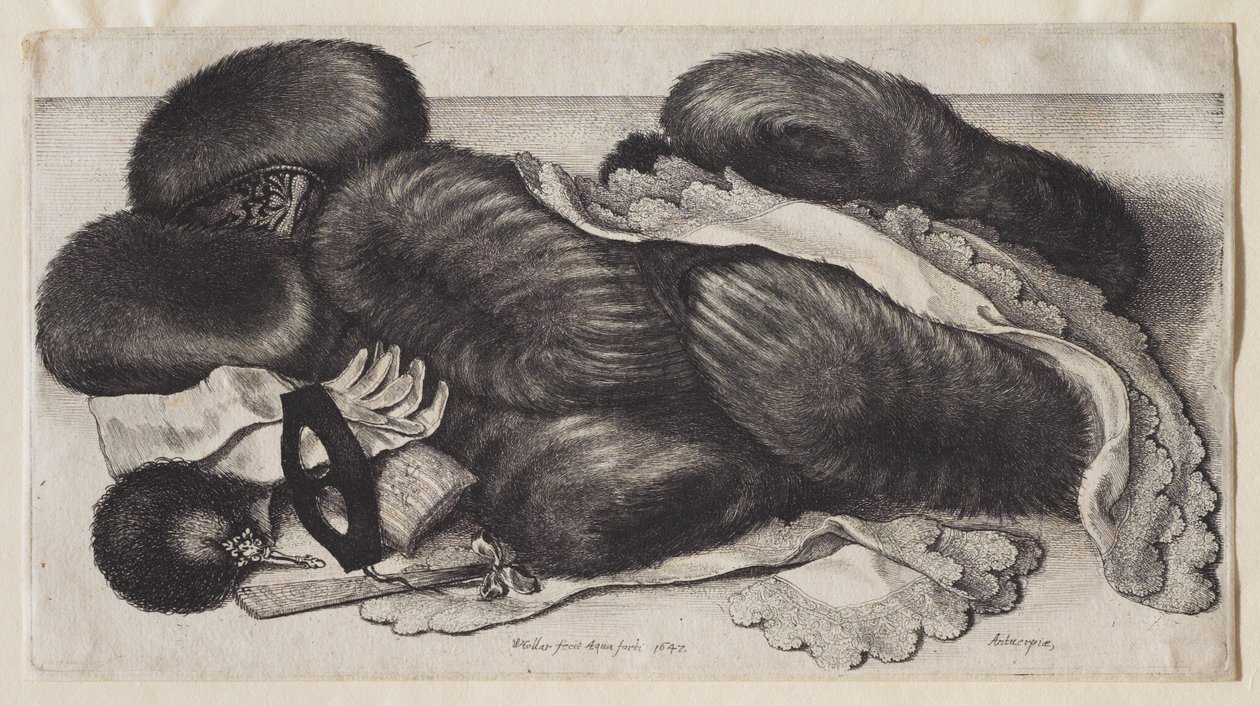 Un groupe de manchons - Wenceslaus Hollar