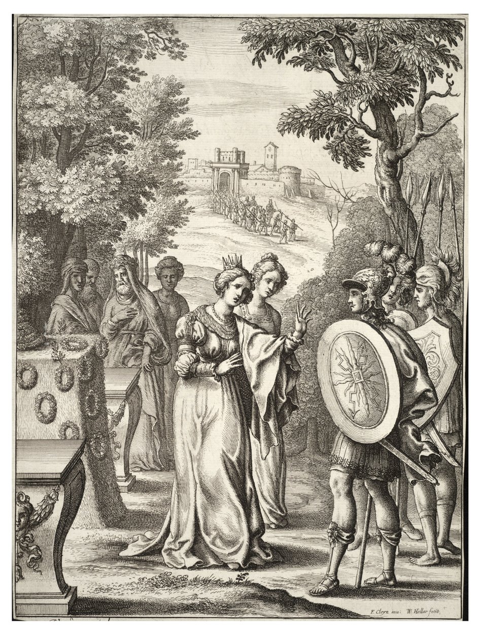 Énée rencontre Andromaque - Wenceslaus Hollar