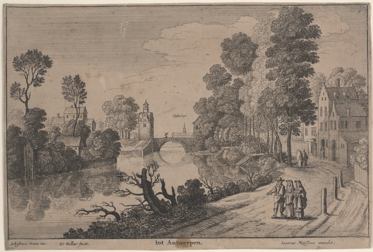 Anvers (eau-forte) - Wenceslaus Hollar