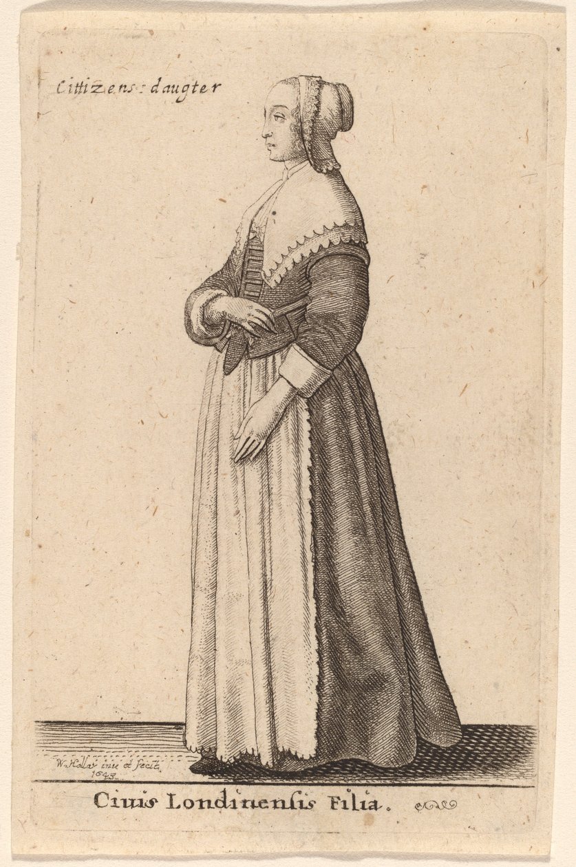 Civis Londinensis Filia - Wenceslaus Hollar