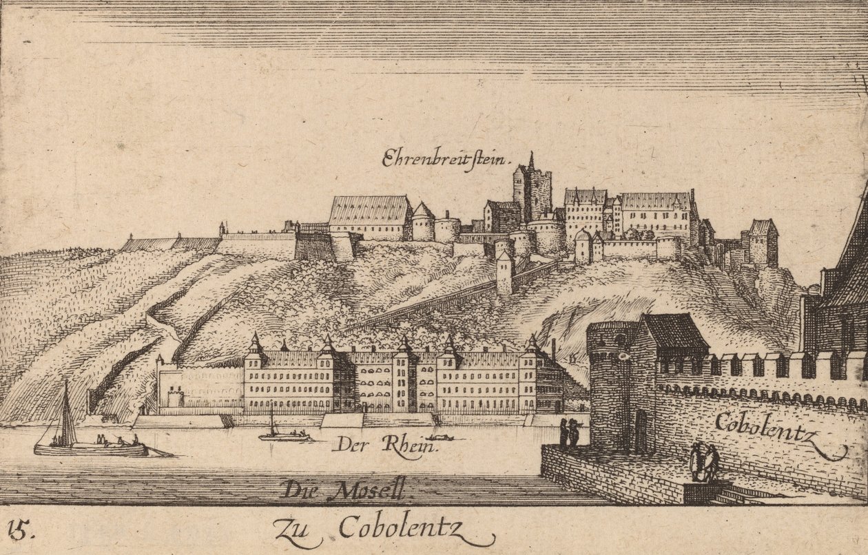 Coblentz, 1635 - Wenceslaus Hollar