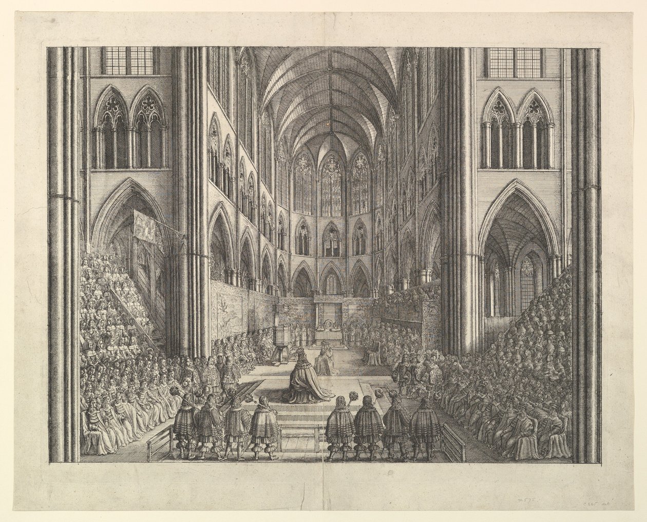 Procession de couronnement de Charles II - Wenceslaus Hollar
