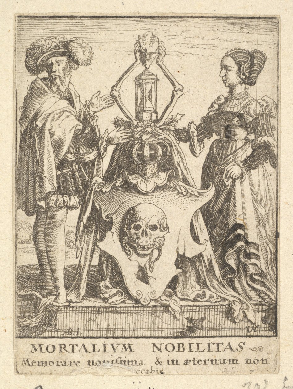 Armoiries de la mort, de la Danse Macabre, 1651 - Wenceslaus Hollar