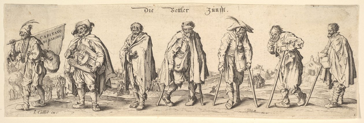 Die Bettler Zunfft, 1630 - Wenceslaus Hollar