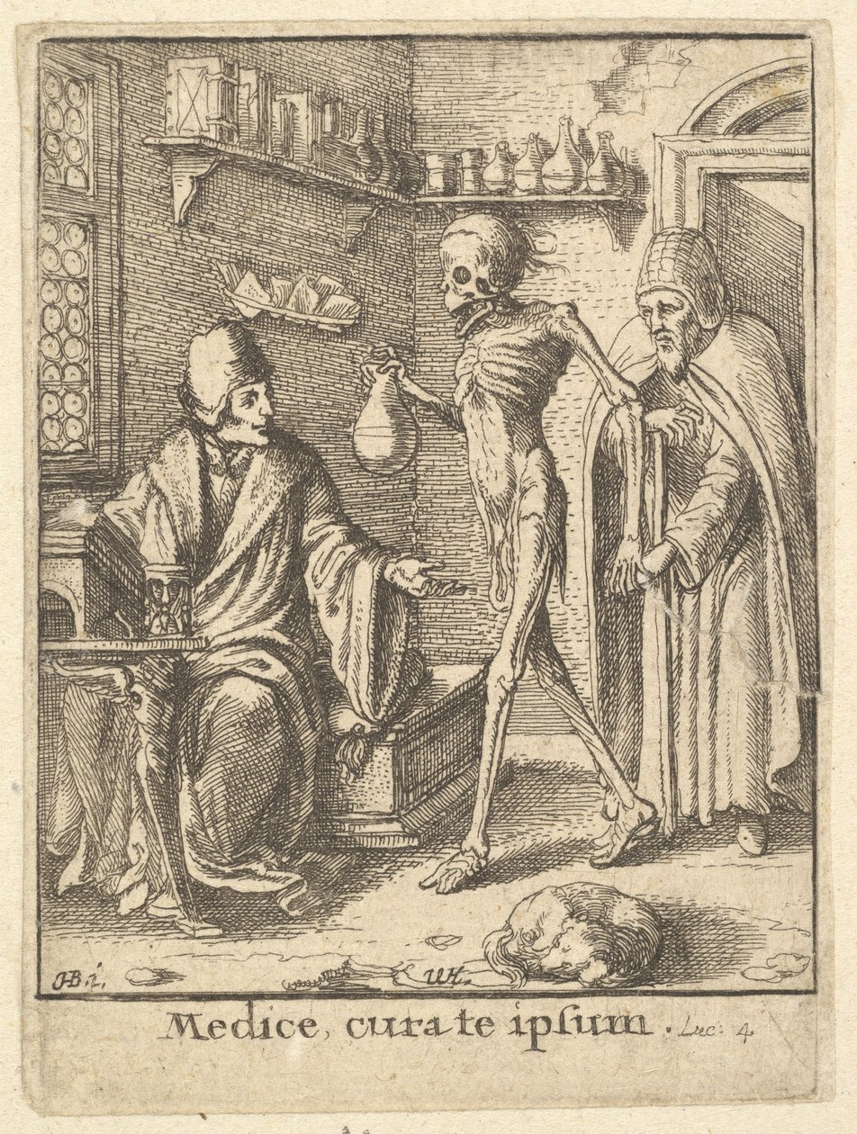Docteur, de la Danse macabre, 1651 - Wenceslaus Hollar
