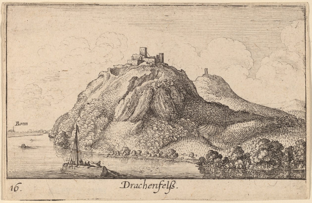 Drachenfels - Wenceslaus Hollar