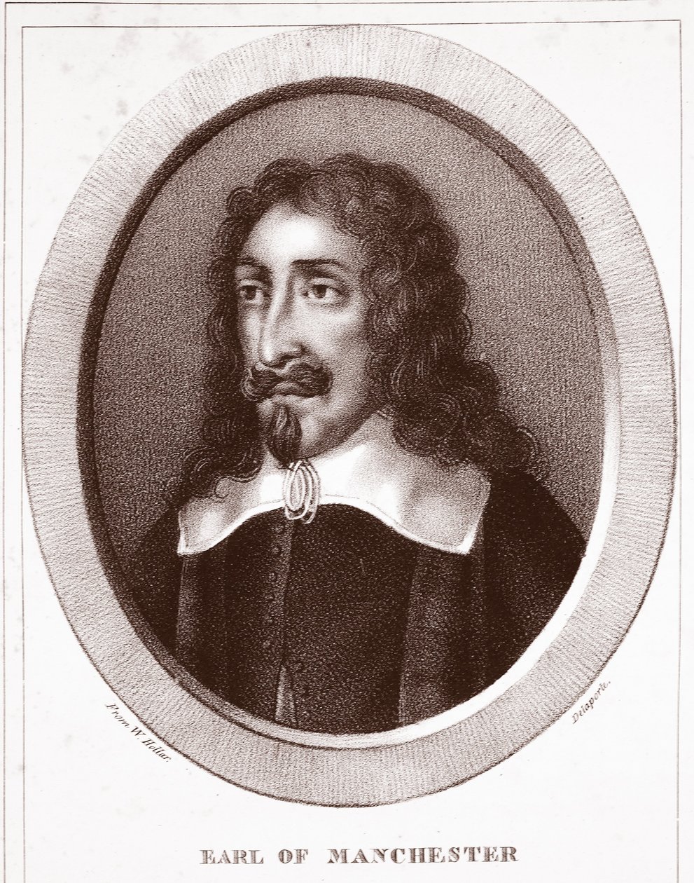 Comte de Manchester, attribué à Delaporte, gravé par de Langlume - Wenceslaus Hollar