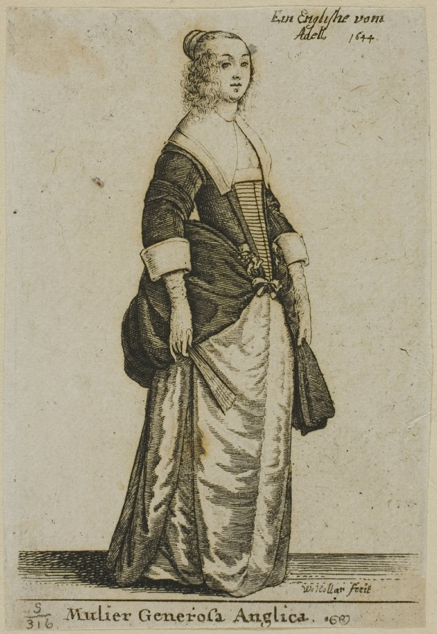 Dame anglaise - Wenceslaus Hollar