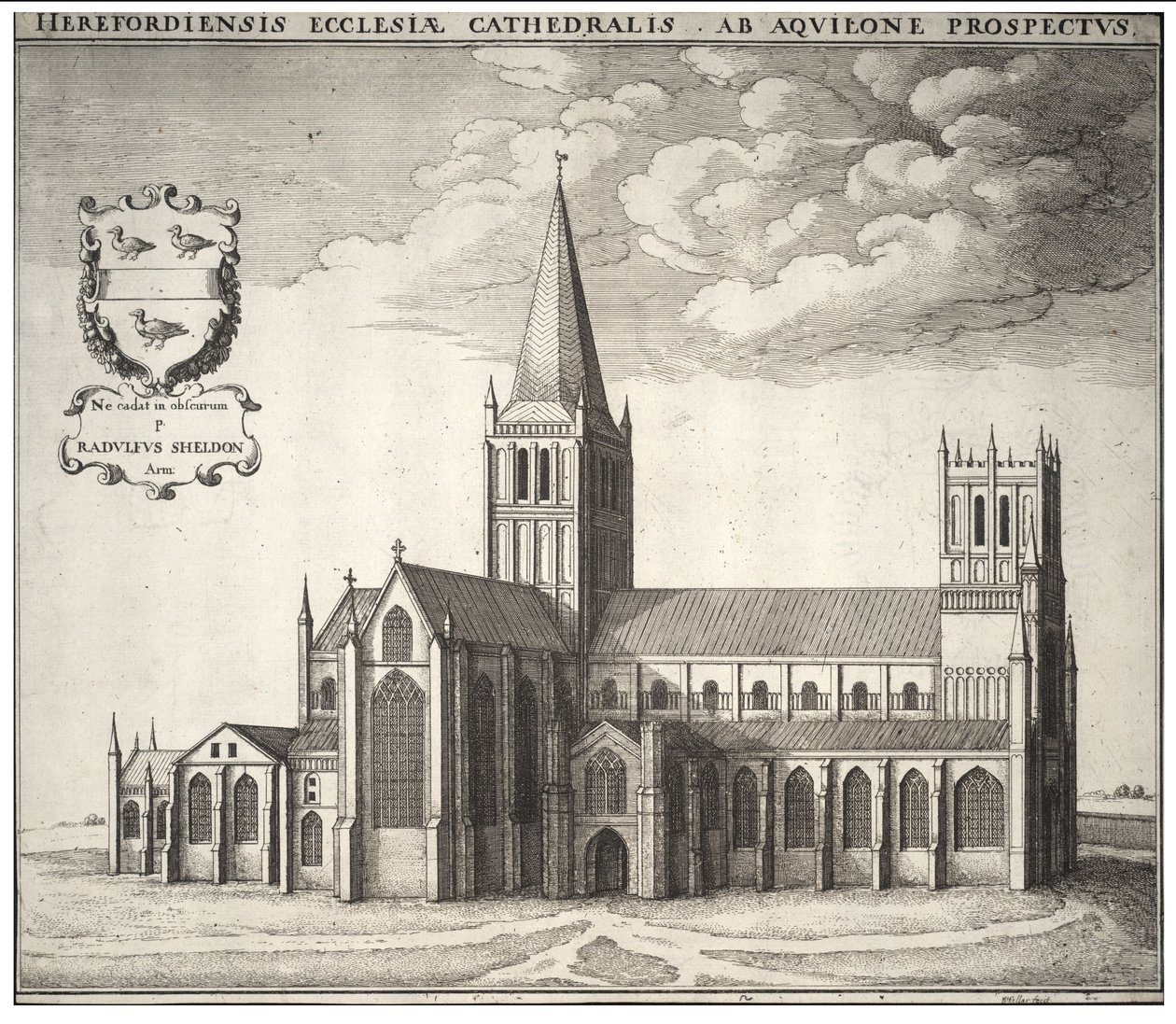 Cathédrale de Hereford - Wenceslaus Hollar