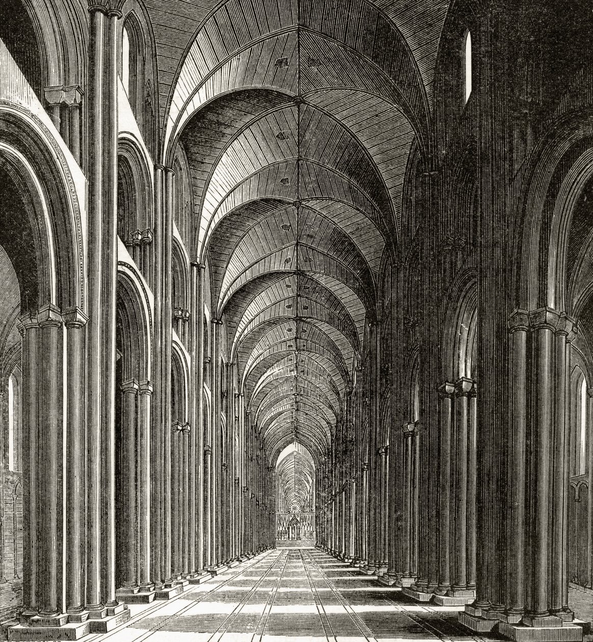 Intérieur de la nef de St. Paul