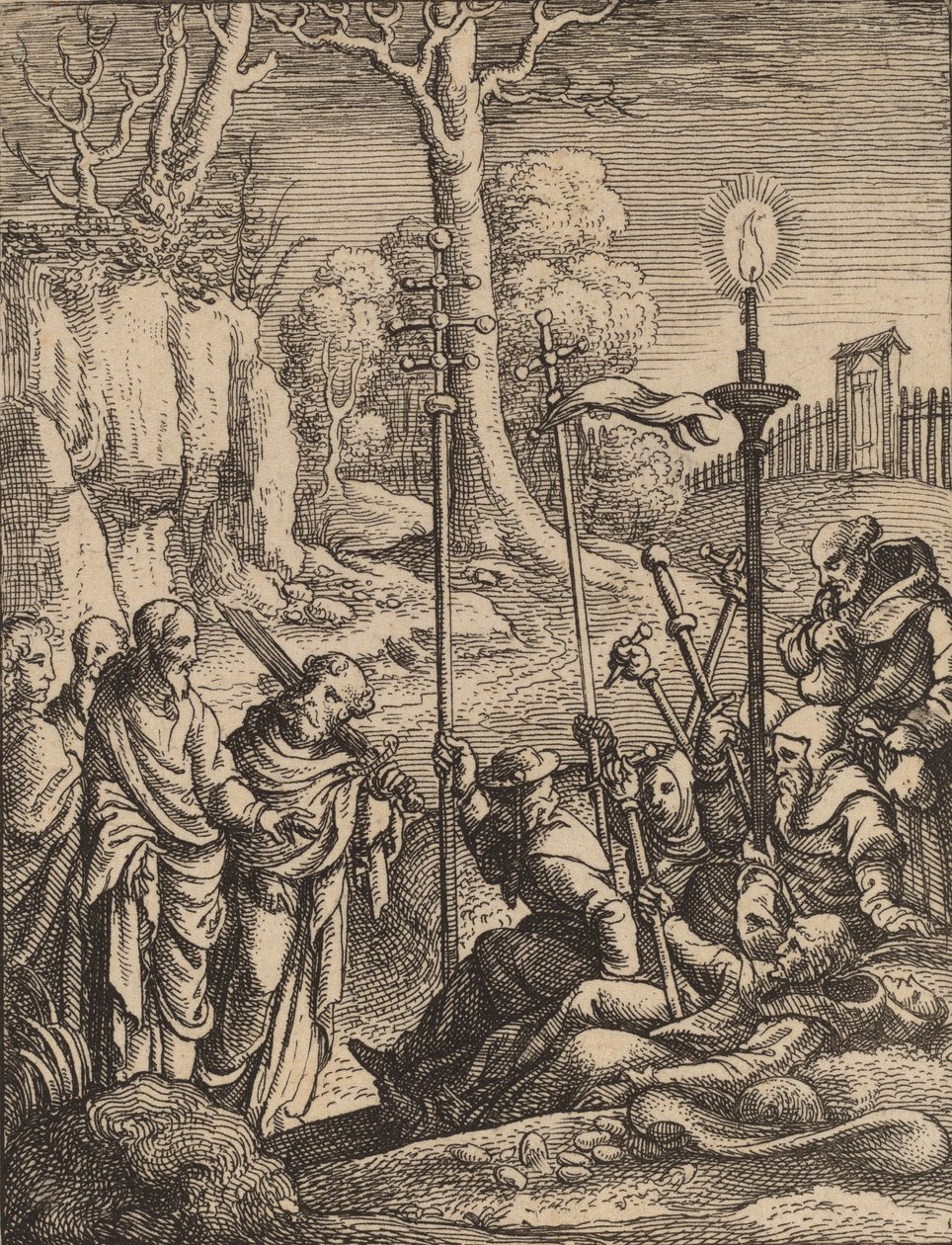 Jésus confrontant ses détracteurs - Wenceslaus Hollar