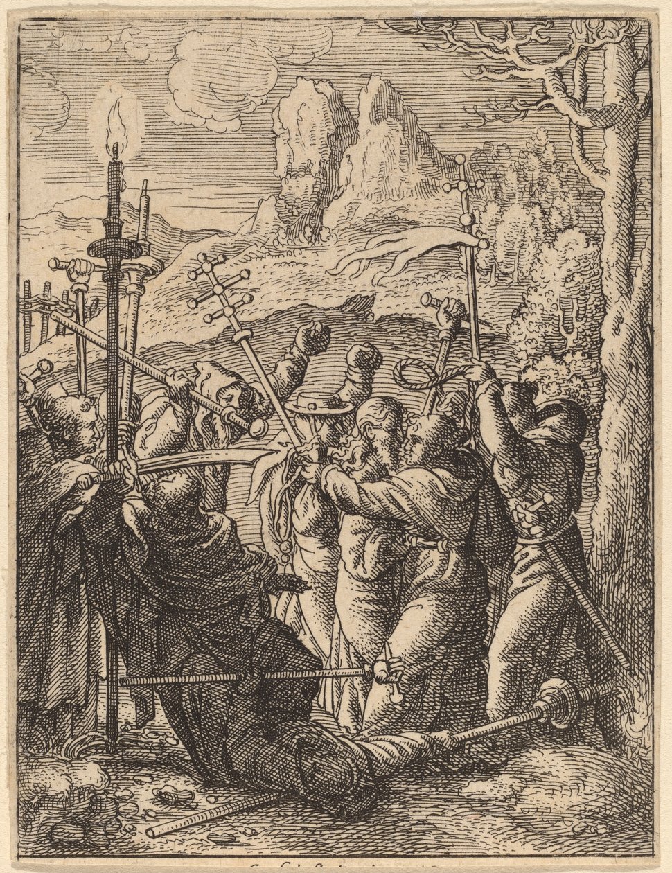 Jésus capturé - Wenceslaus Hollar