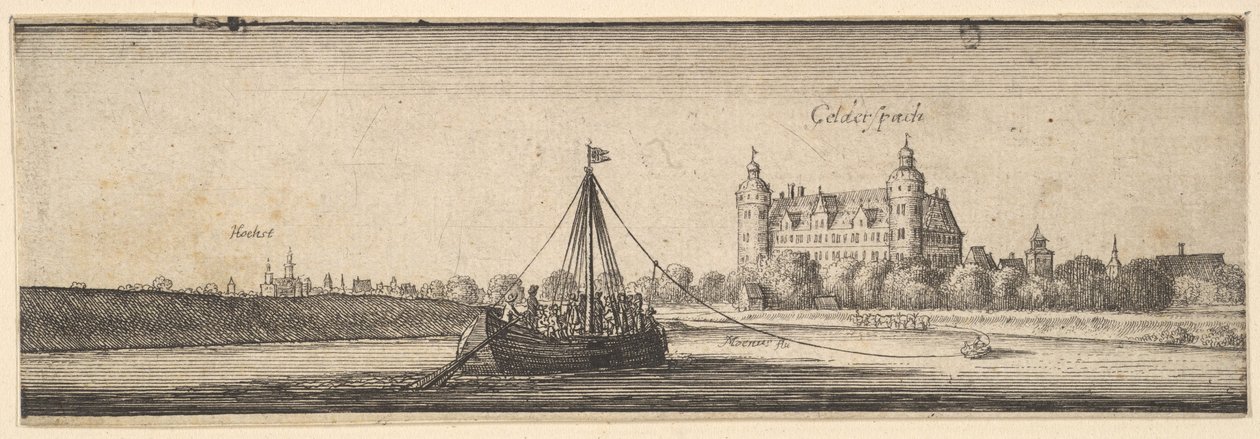 Château de Kelsterbach près de Höchst am Main, 1642-44 - Wenceslaus Hollar