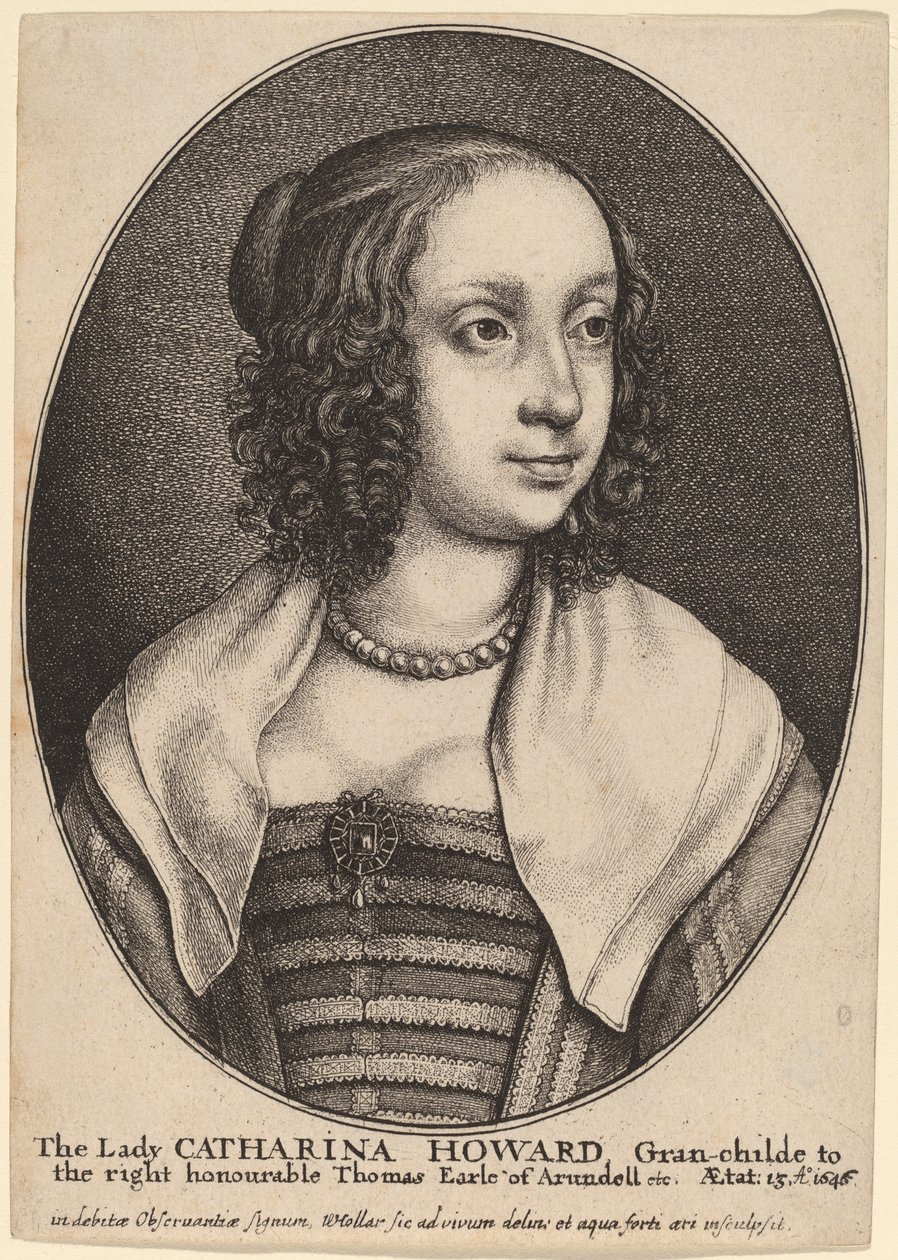 Lady Catherine Howard - Wenceslaus Hollar