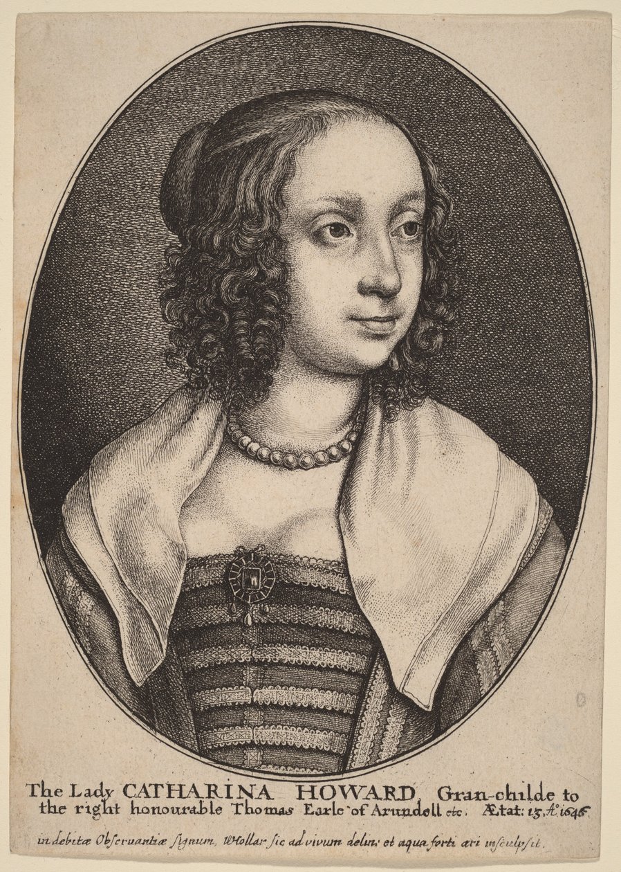Lady Catherine Howard - Wenceslaus Hollar