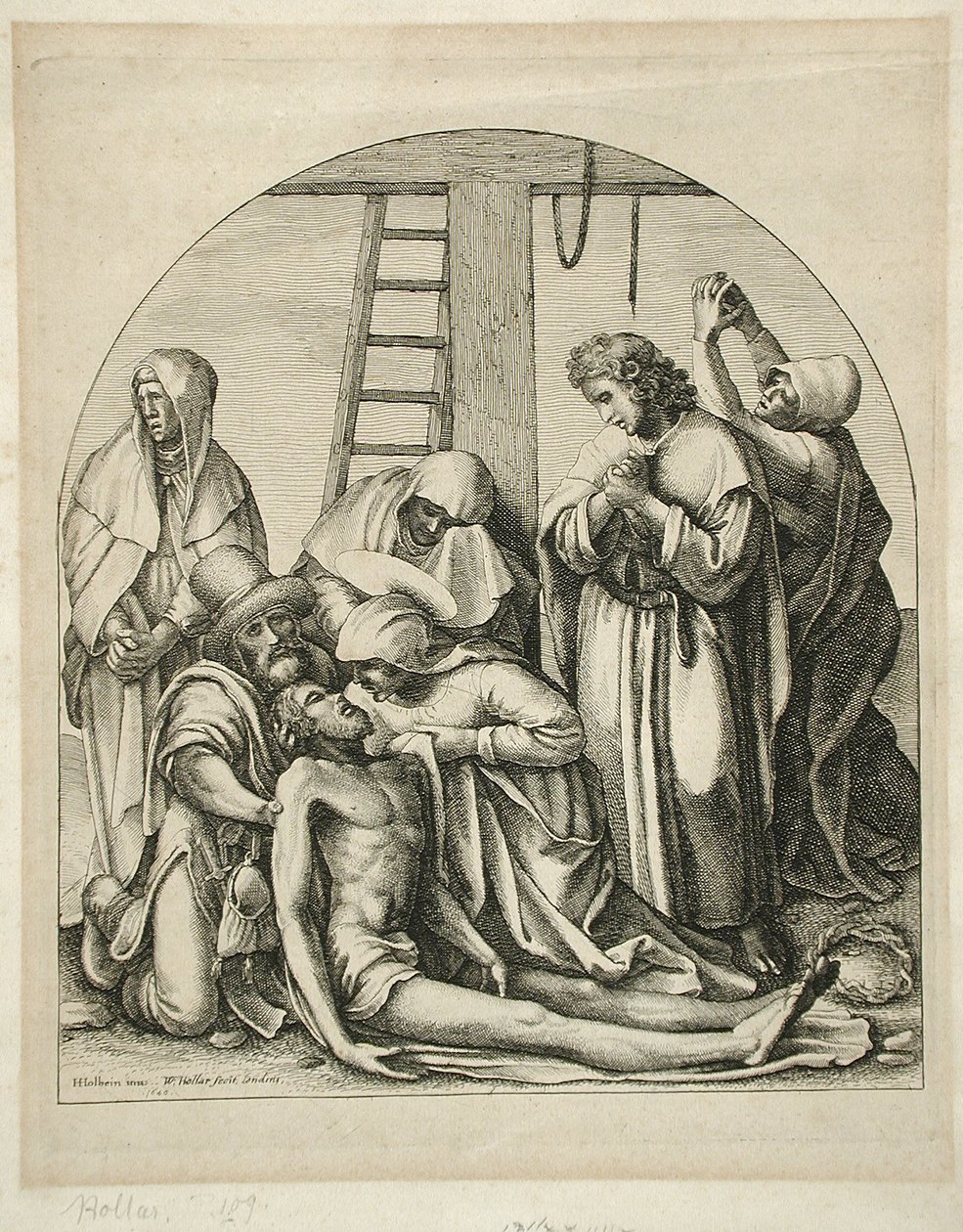 Lamentation - Wenceslaus Hollar