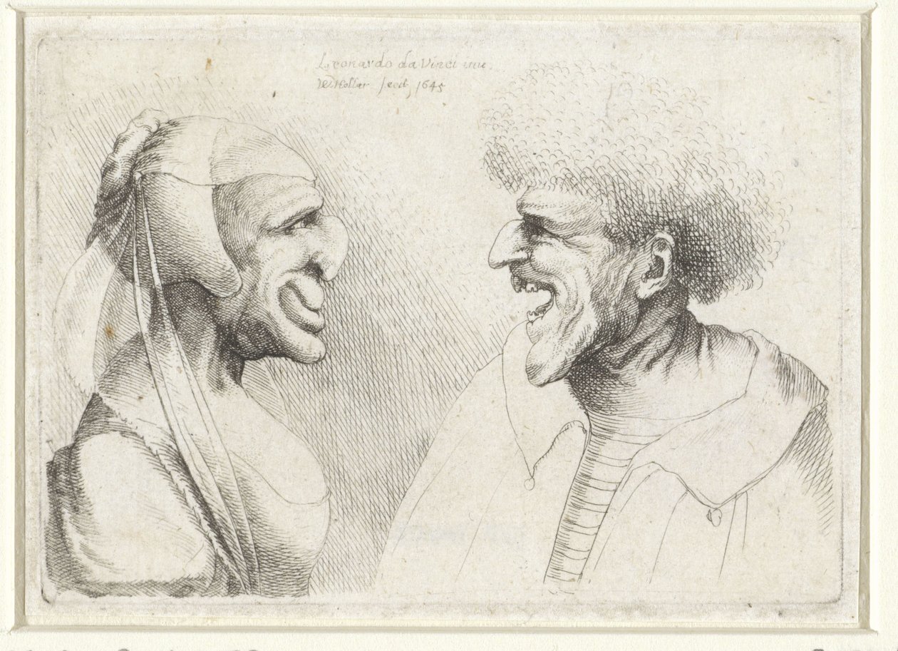 Caricatures déformées d