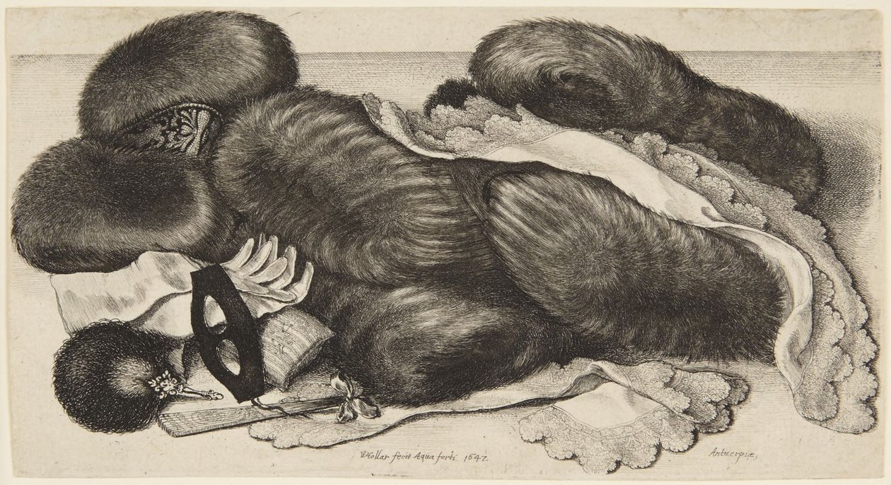 Manchons et atours - Wenceslaus Hollar