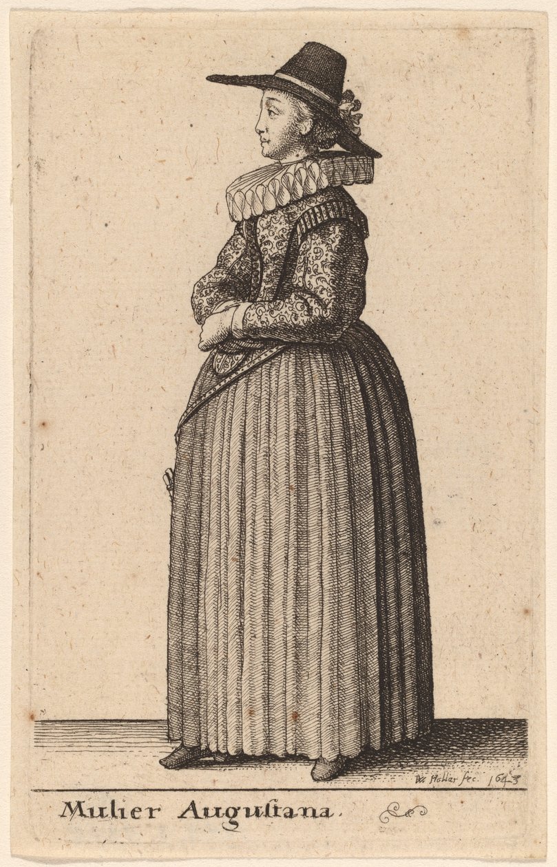 Mulier Augustana - Wenceslaus Hollar