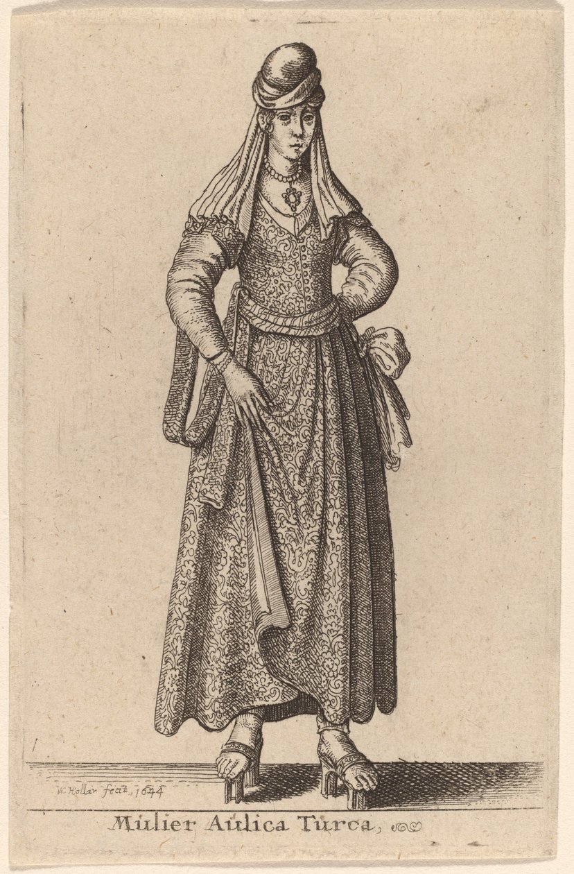 Mulier Aulica Turca - Wenceslaus Hollar