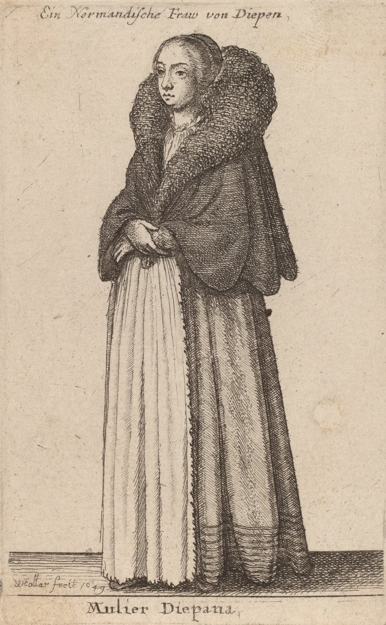 Mulier Diepana, 1649 - Wenceslaus Hollar