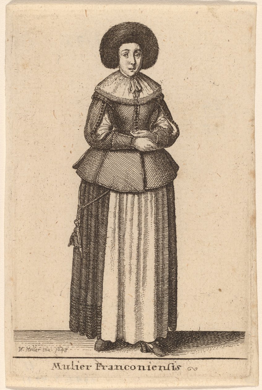 Mulier Franconiensis - Wenceslaus Hollar