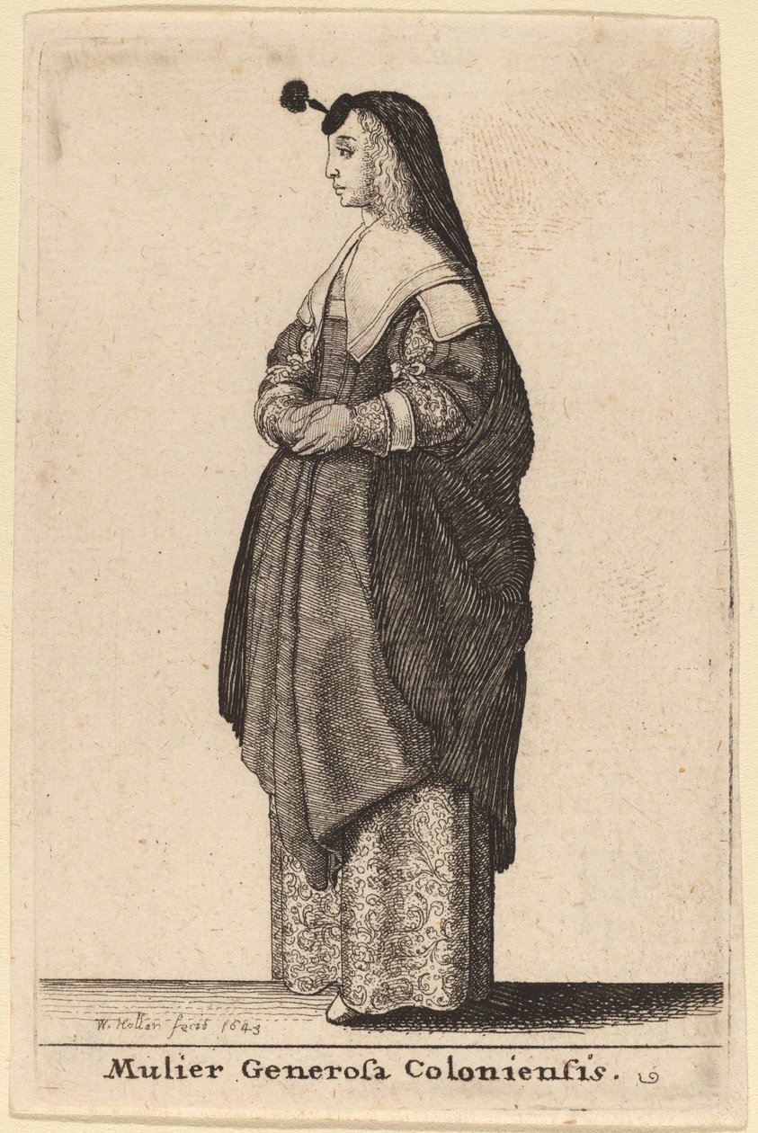 Mulier Generosa Coloniensis - Wenceslaus Hollar