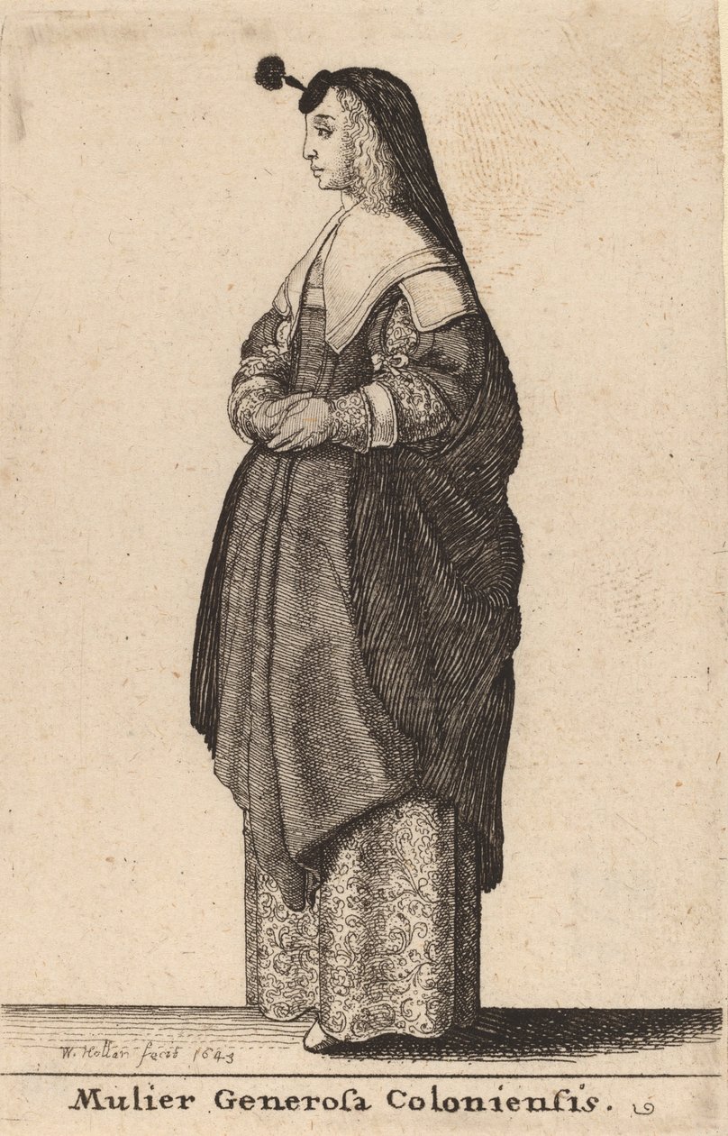 Mulier Generosa Coloniensis - Wenceslaus Hollar