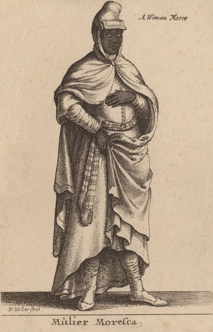 Mulier Moresca - Wenceslaus Hollar