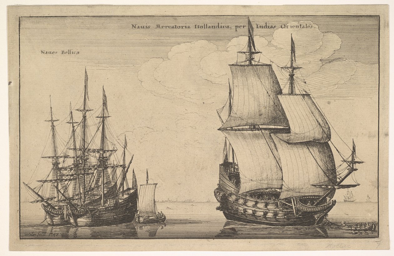 Naues Mercatoriæ Hollandicæ per Indias Occidentales - Wenceslaus Hollar