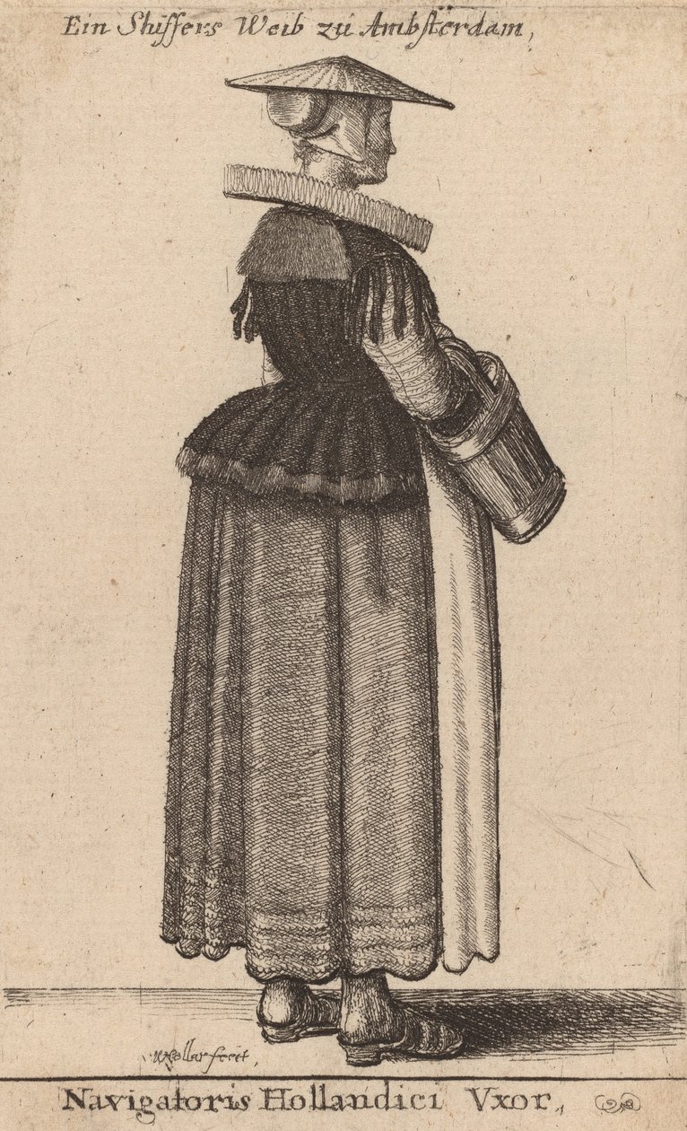 Navigatoris Hollandici Vxor - Wenceslaus Hollar