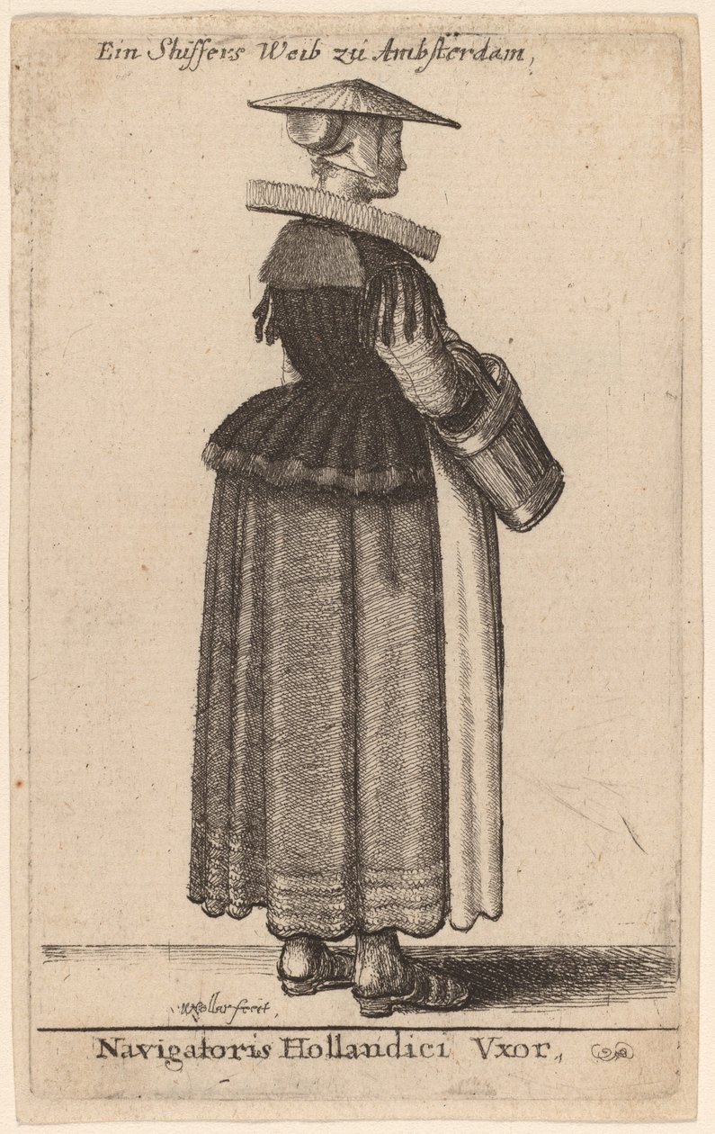 Navigatoris Hollandici Vxor - Wenceslaus Hollar