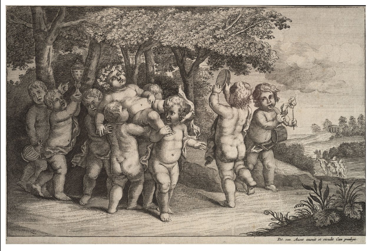 Neuf petits garçons - Wenceslaus Hollar