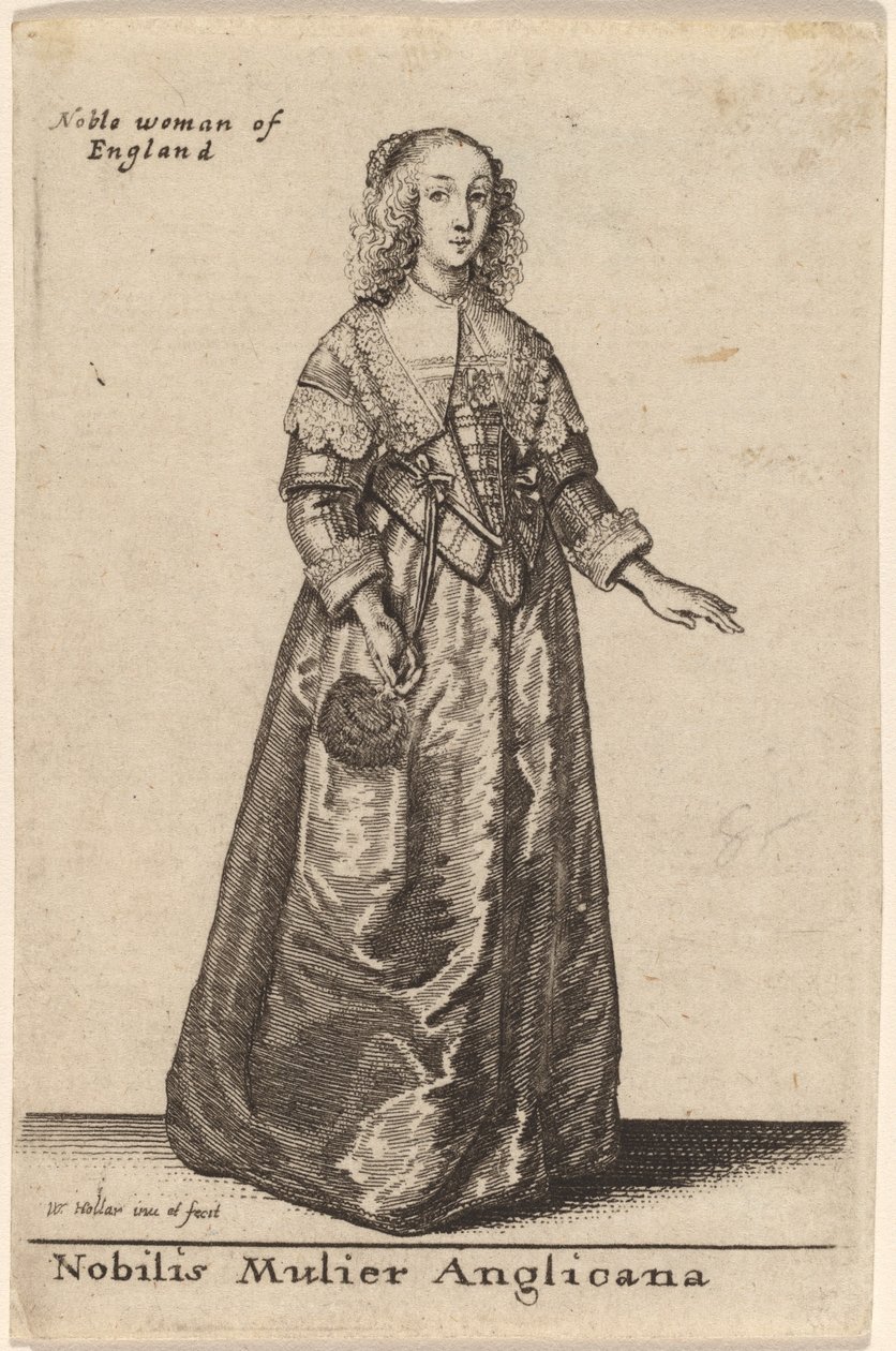 Nobilis Mulier Anglicana - Wenceslaus Hollar