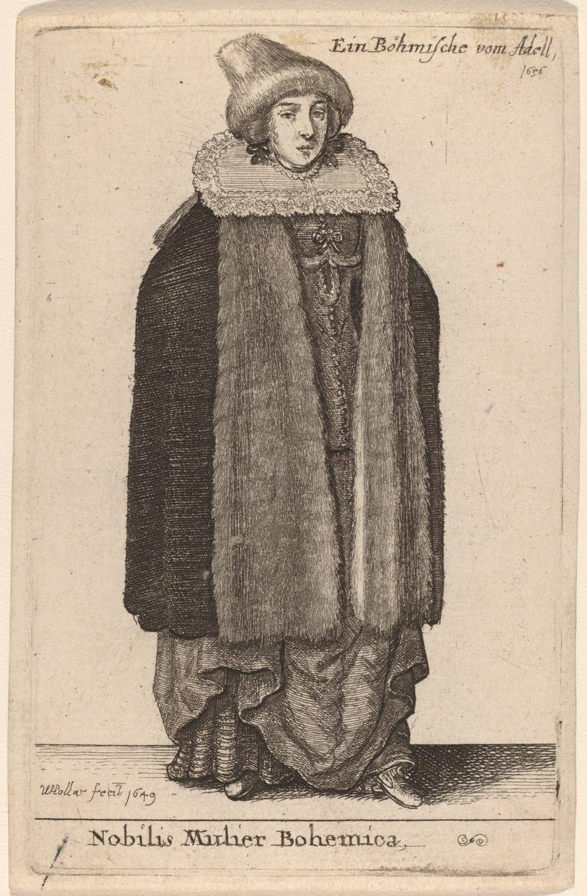 Nobilis Mulier Bohemica - Wenceslaus Hollar