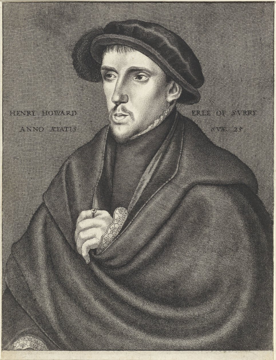 Portrait de Henry Howard, comte de Surrey - Wenceslaus Hollar