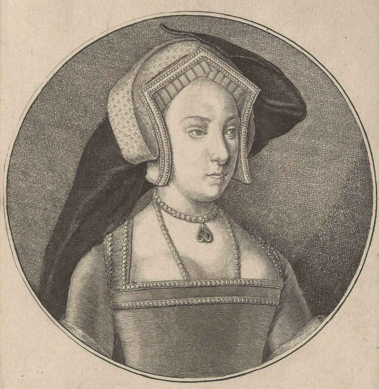 Princeps Maria Henrici VIII Regis Angliæ Filia, 1647 - Wenceslaus Hollar