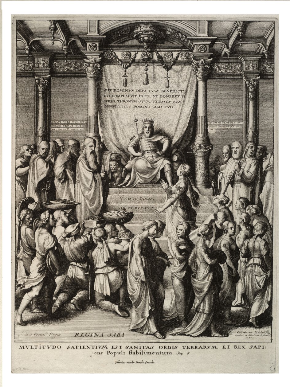 Salomon et la reine de Saba - Wenceslaus Hollar
