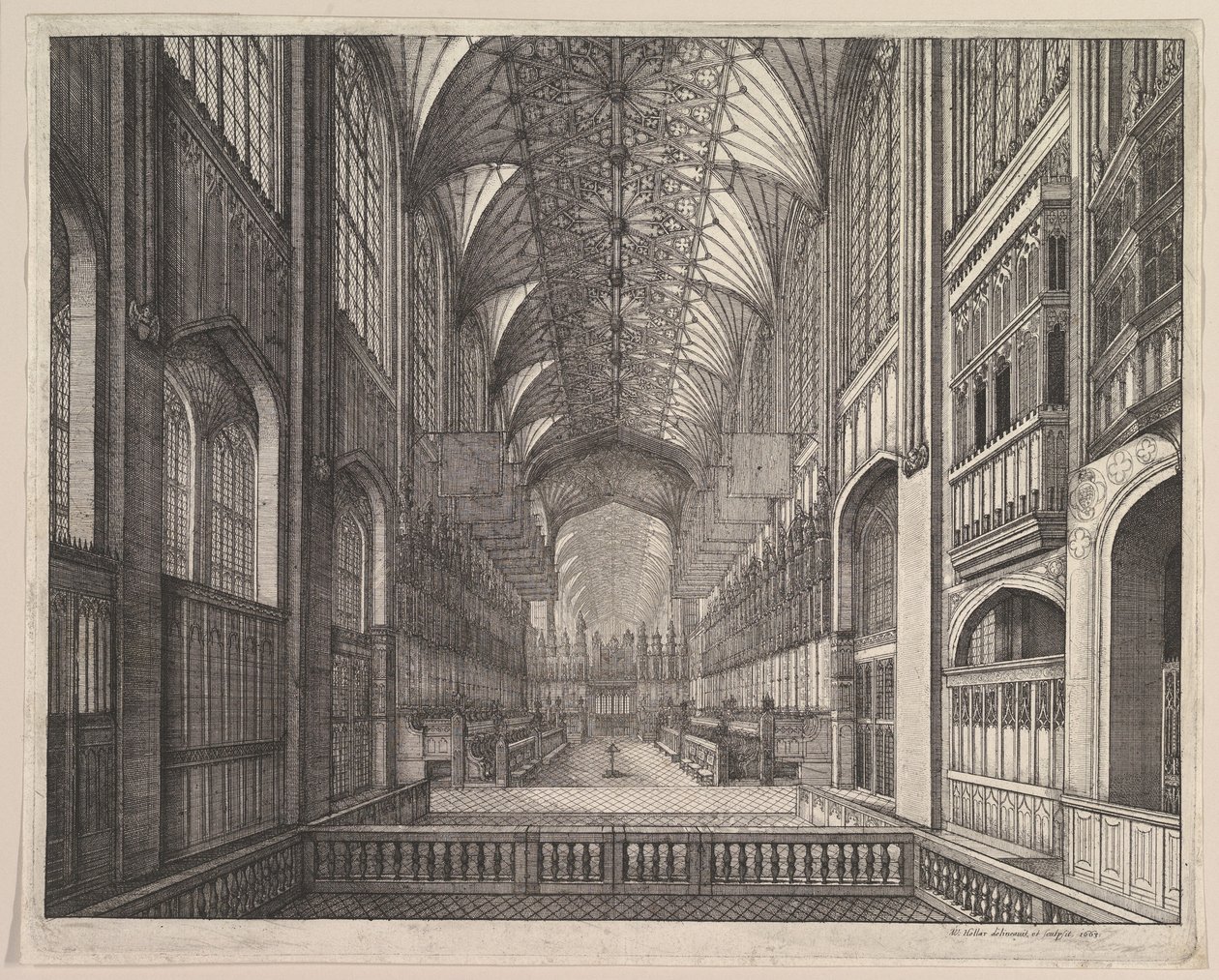 Chœur de la chapelle Saint-Georges, Windsor (tiré de «The Order of the Garter» d