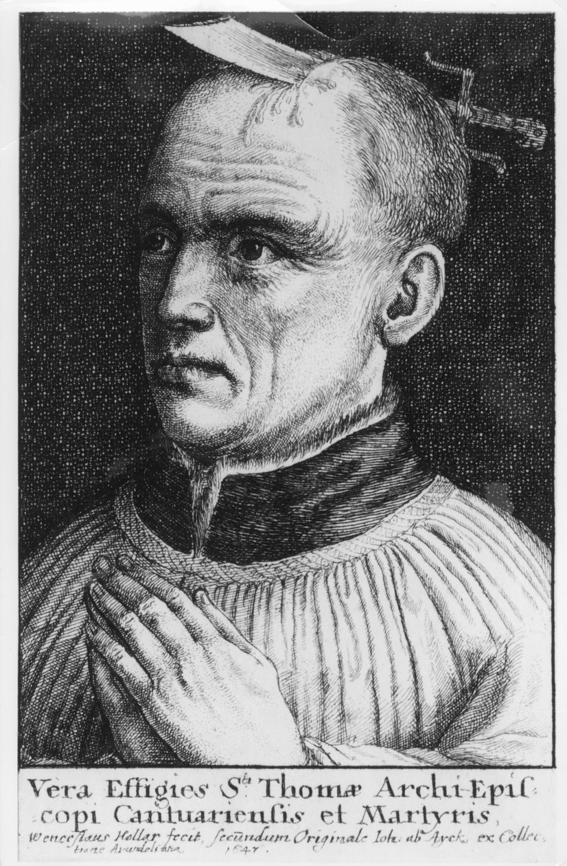 Saint Thomas a Becket - Wenceslaus Hollar