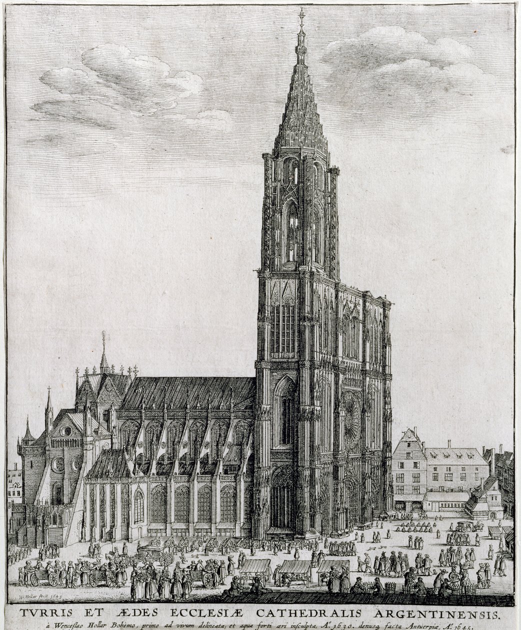 Cathédrale de Strasbourg, 1645 - Wenceslaus Hollar