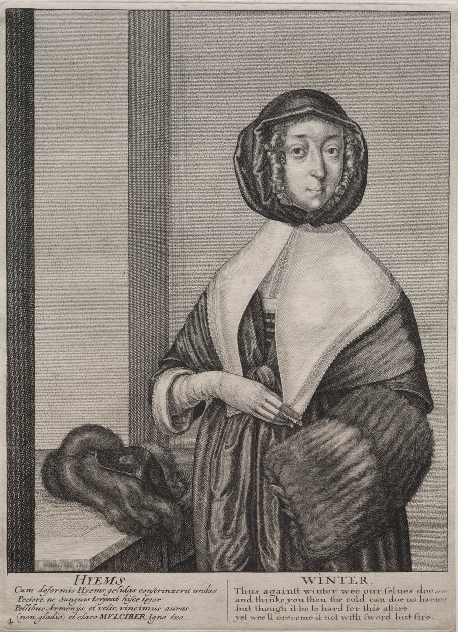 Les quatre saisons : hiver, 1641 - Wenceslaus Hollar
