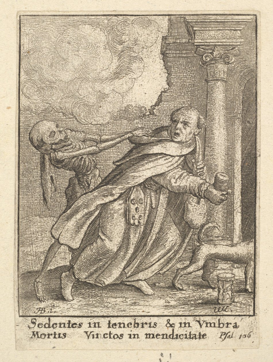 Le Moine, de La Danse Macabre, 1651 - Wenceslaus Hollar