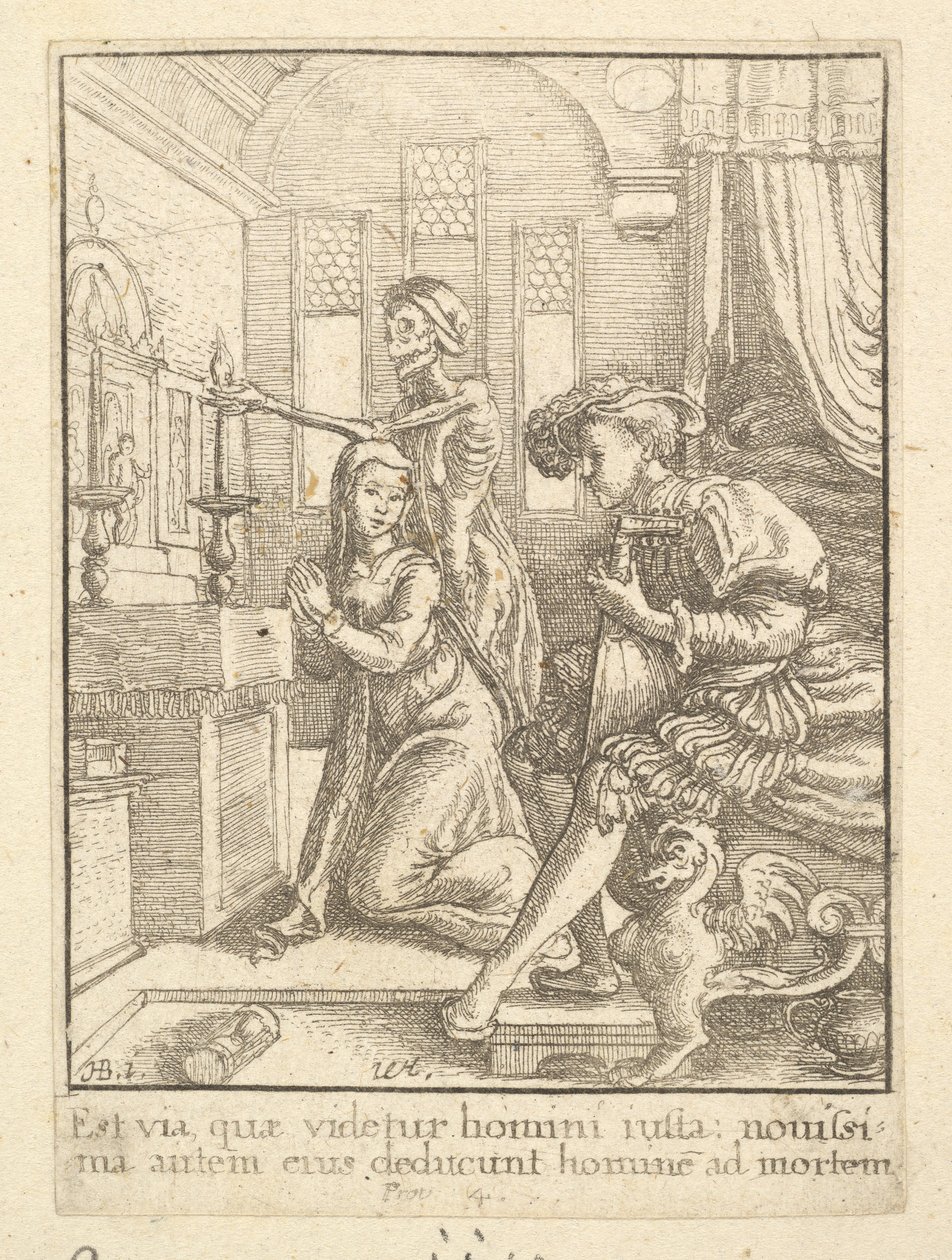 La Nonne, de la Danse Macabre - Wenceslaus Hollar