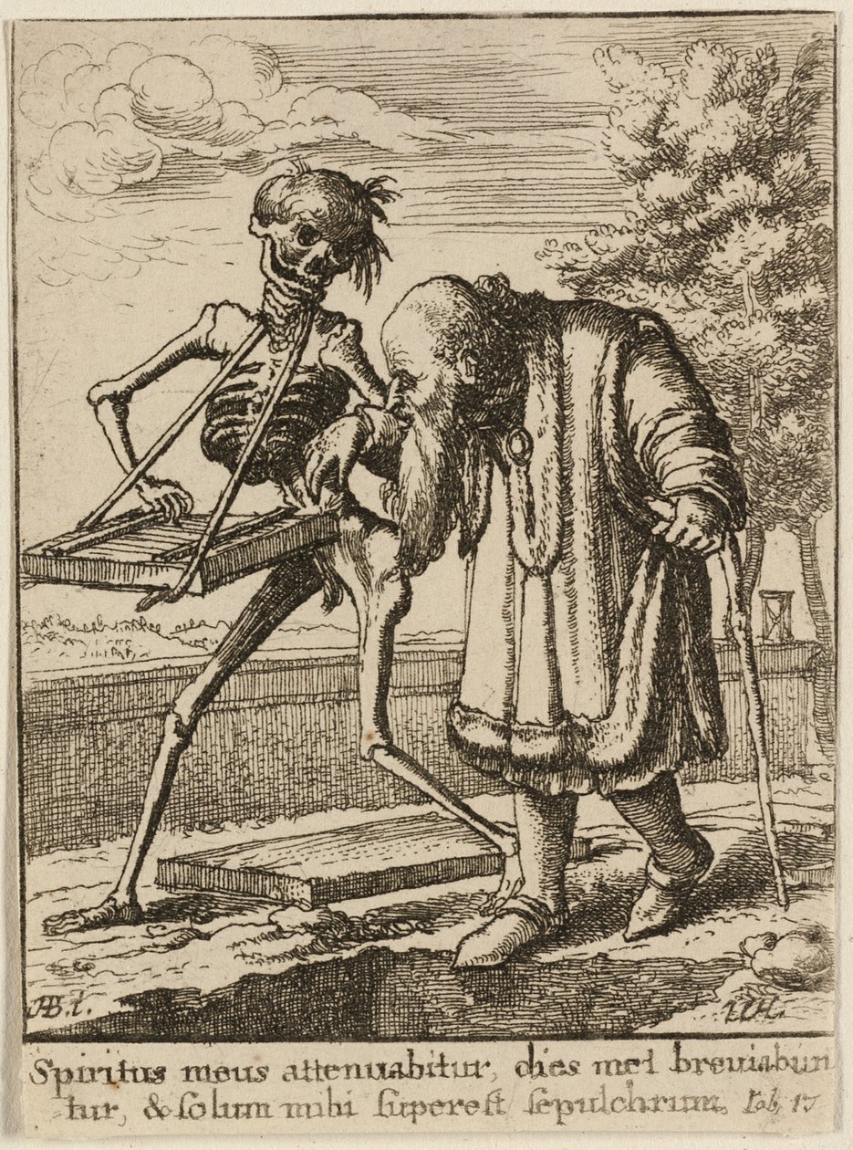 Le Vieil Homme et la Mort - Wenceslaus Hollar